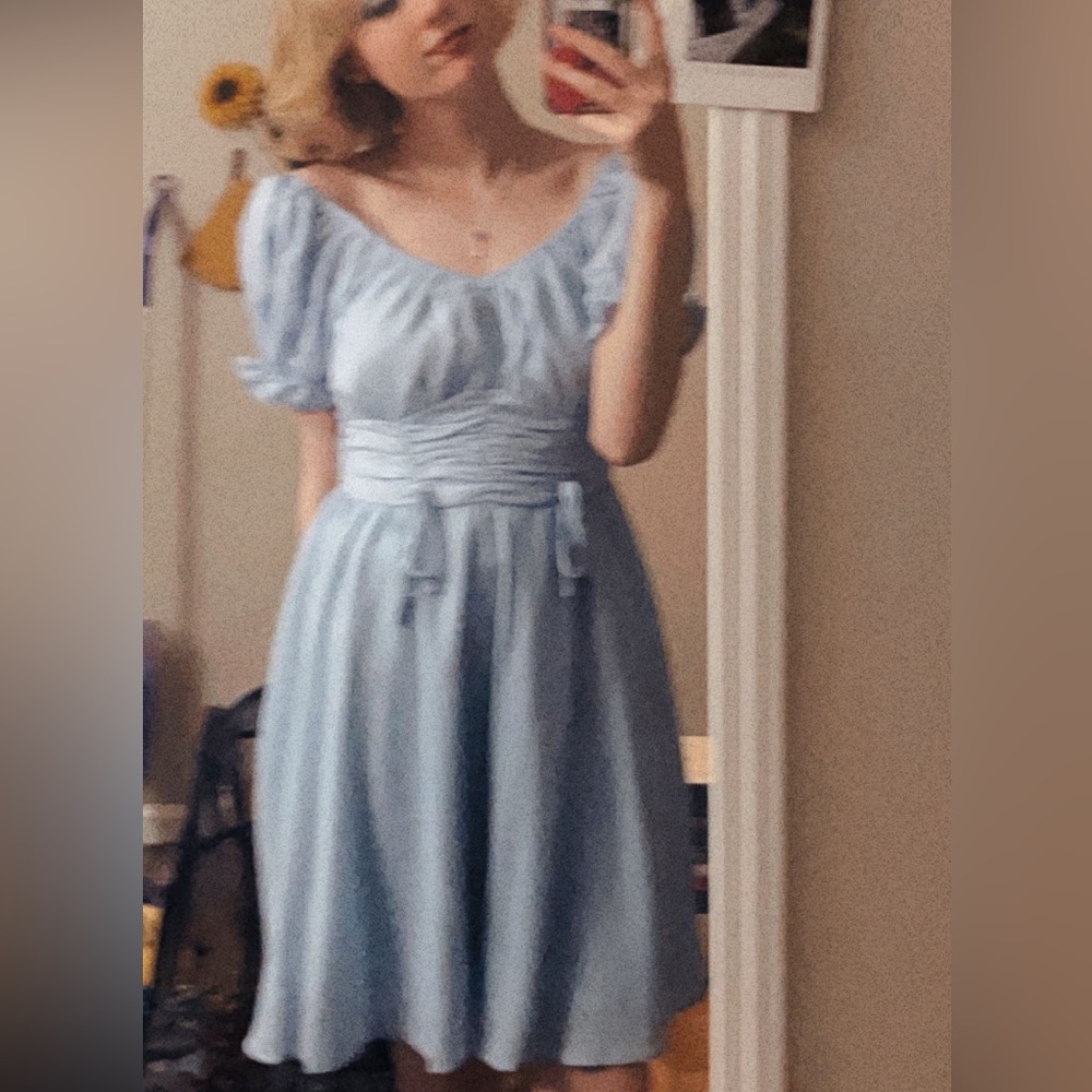 Mid length Blue Dress
